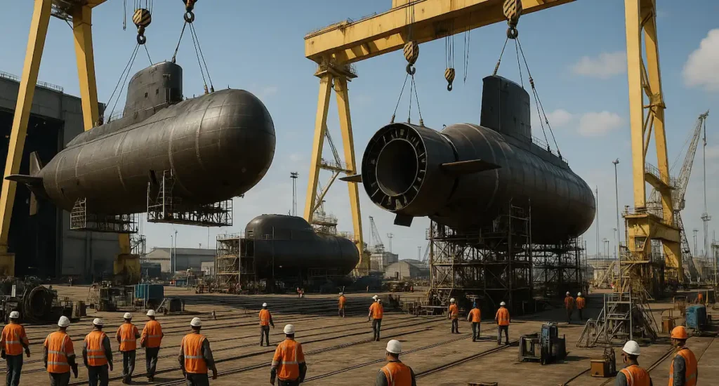Columbia Class Submarine Modular construction