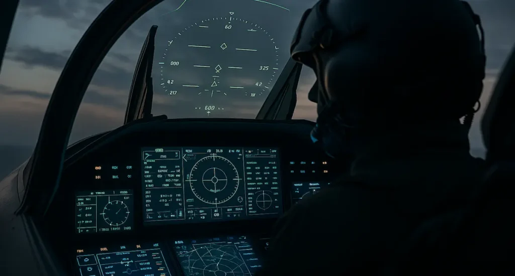Tejas Mk2 in a conceptual cockpit