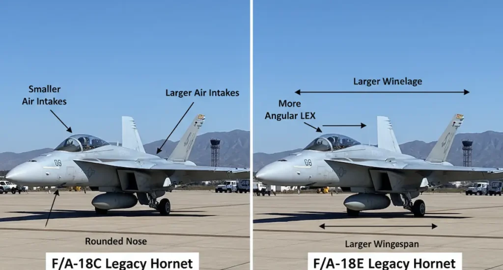 F-18 Hornet size