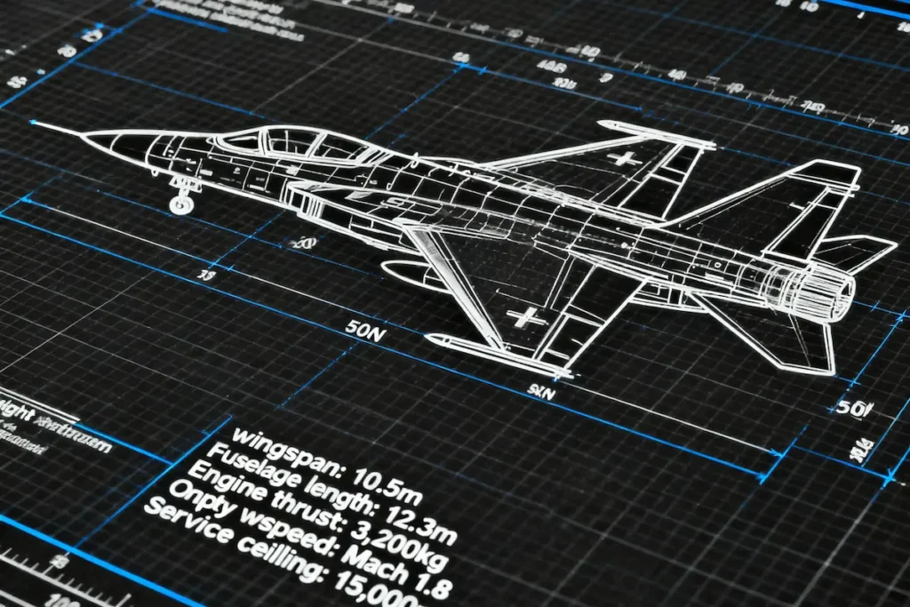 Light combat aircraft technical specifications diagram engineering details